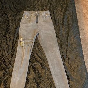 Fashion Nova buckle jeans